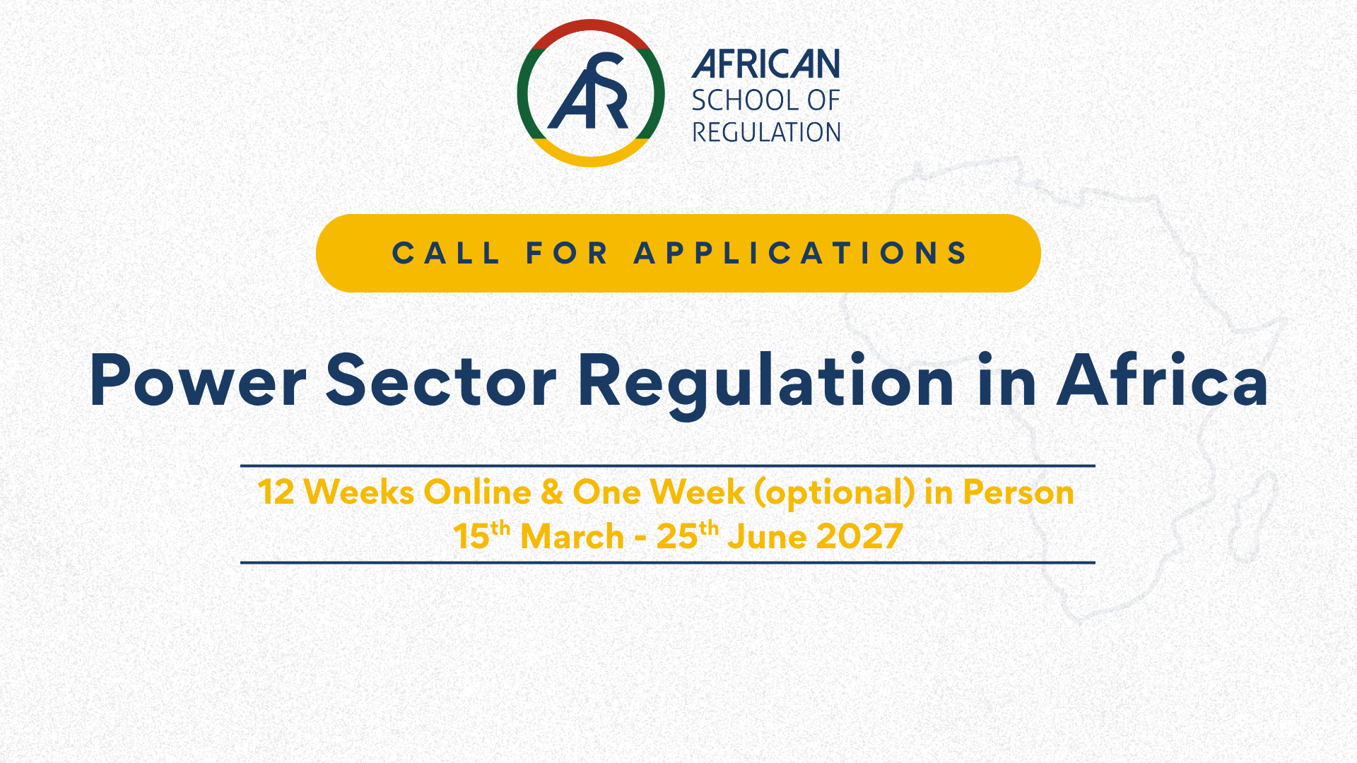Power Sector Regulation in Africa Course.
